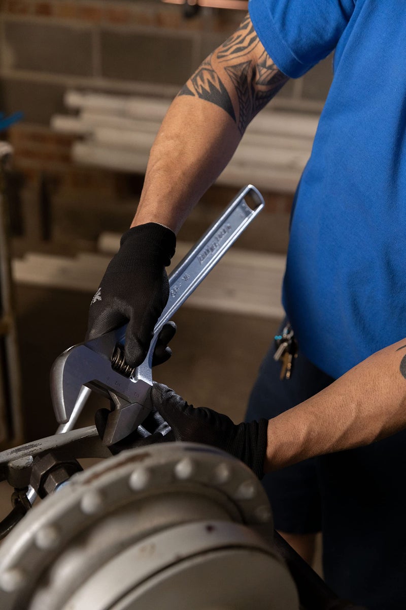 Channellock Adjustable Wrench 812W - Wide Jaw, Precise Grip, Measurement Scales - 12 in - Image 2